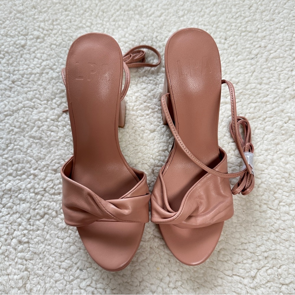 REVOLVE LPA TIE UP HEELS BRAND NEW size 5.5